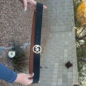 Michael Kors Black and Brown Belt